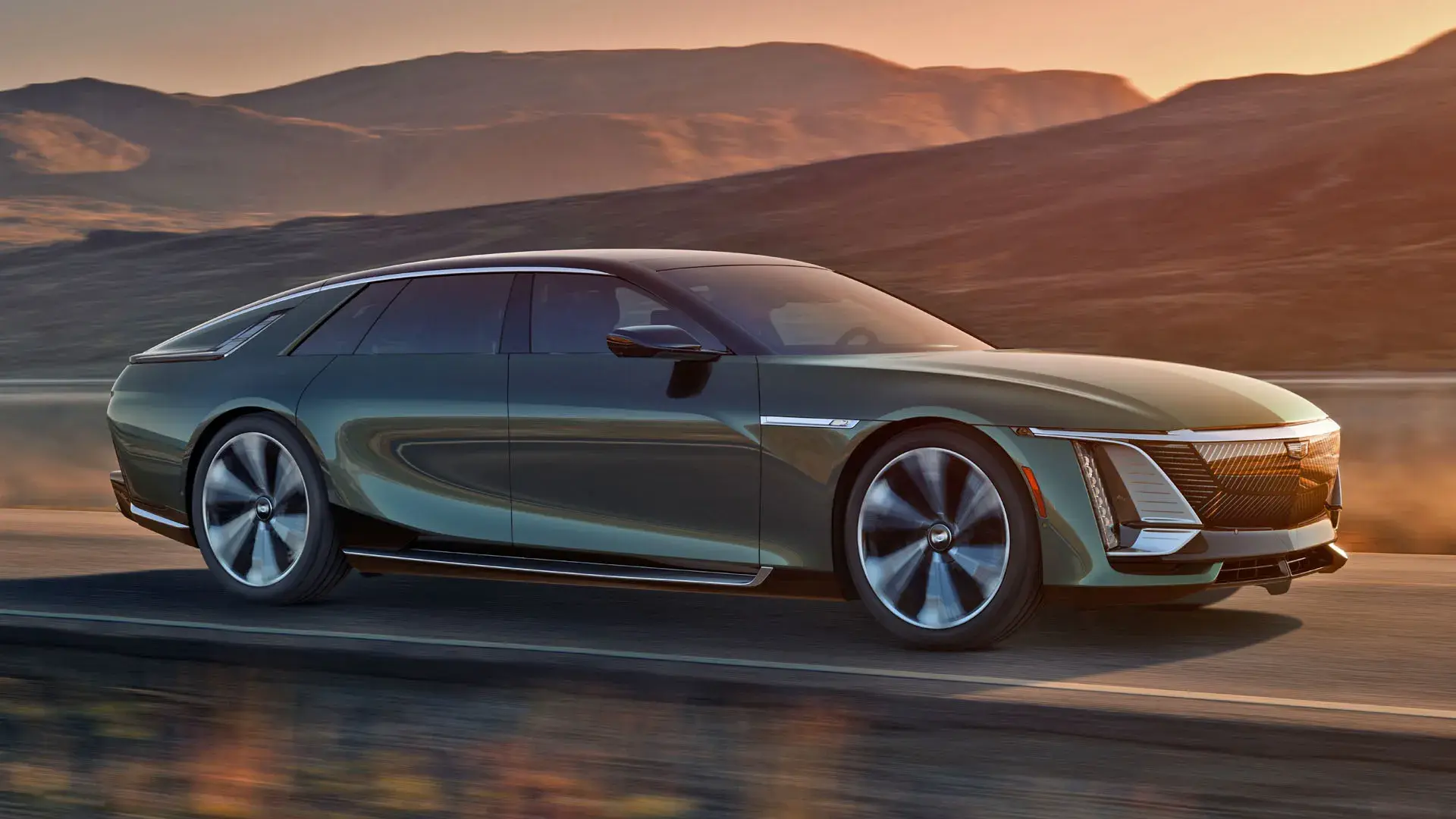 2024 cadillac celestiq EV green