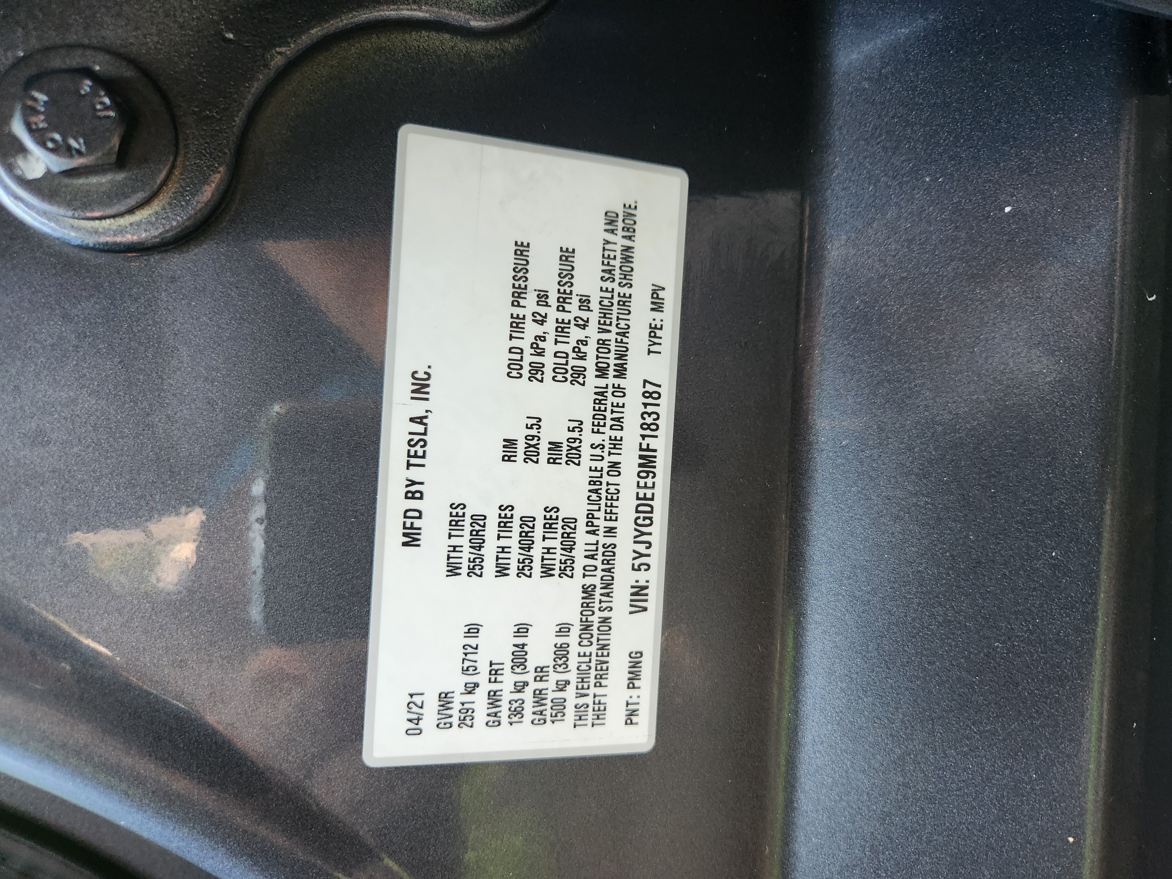 Tesla Model Y long range AWD salvage title 8
