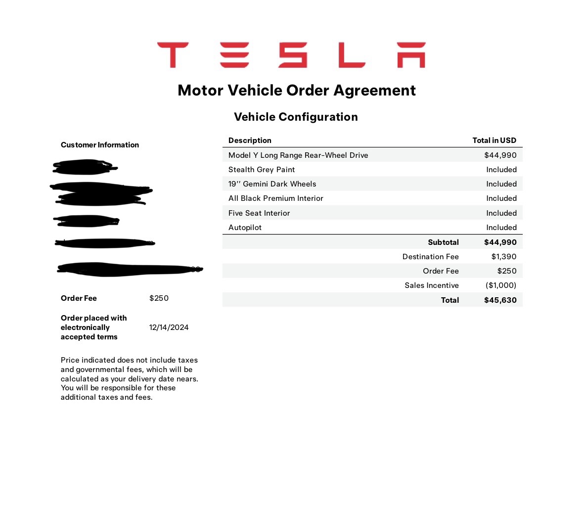 2025 Tesla Model Y 7