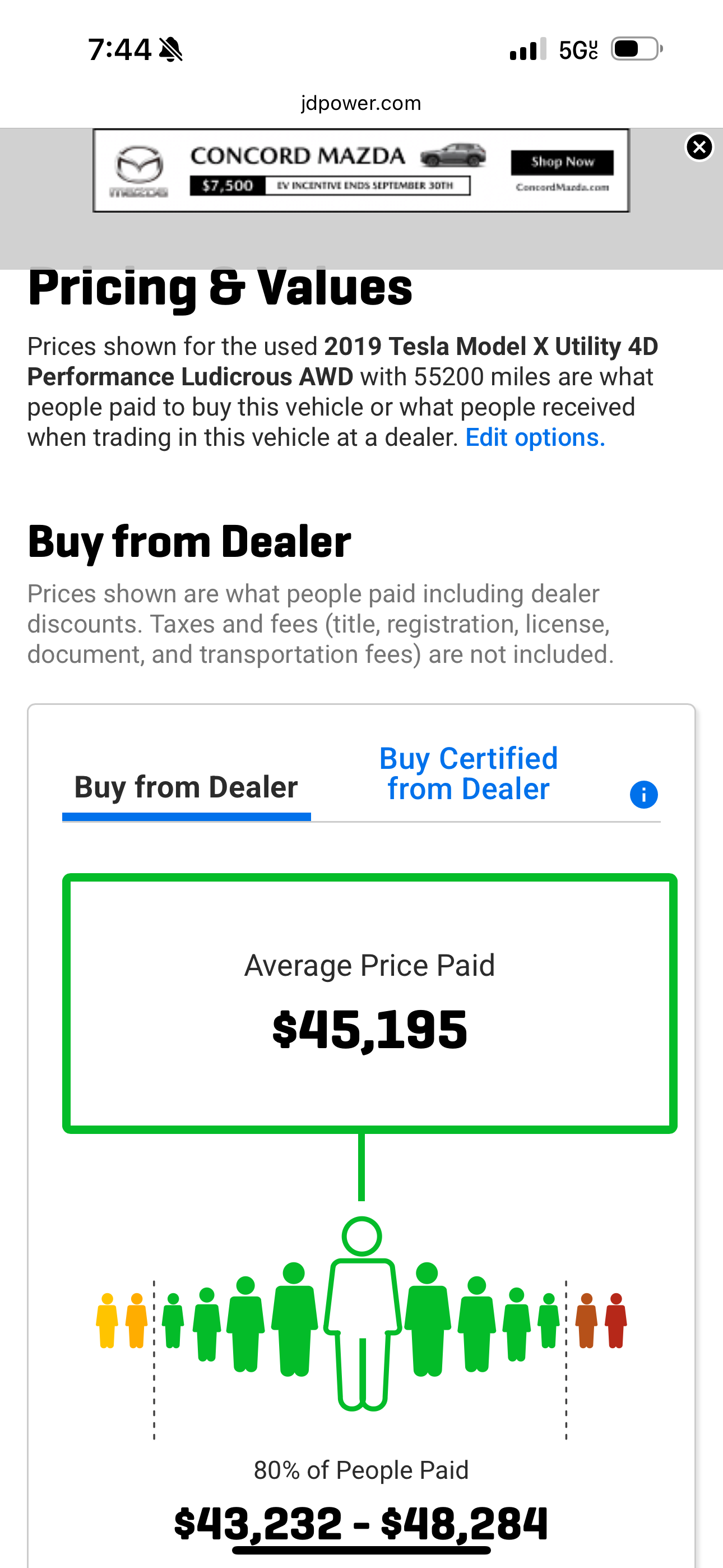 2019 Tesla Model X Ludicrous Performance 10