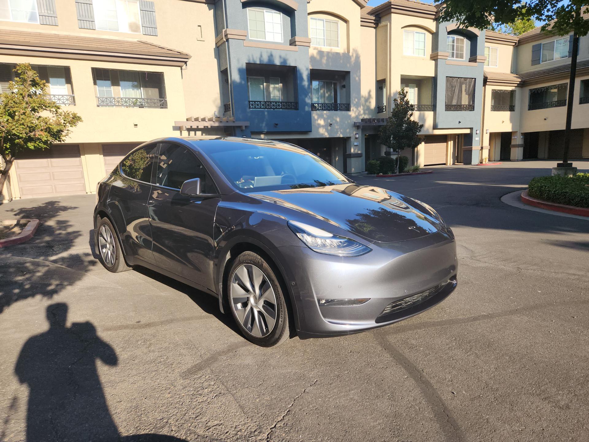 Tesla Model Y long range AWD salvage title 10