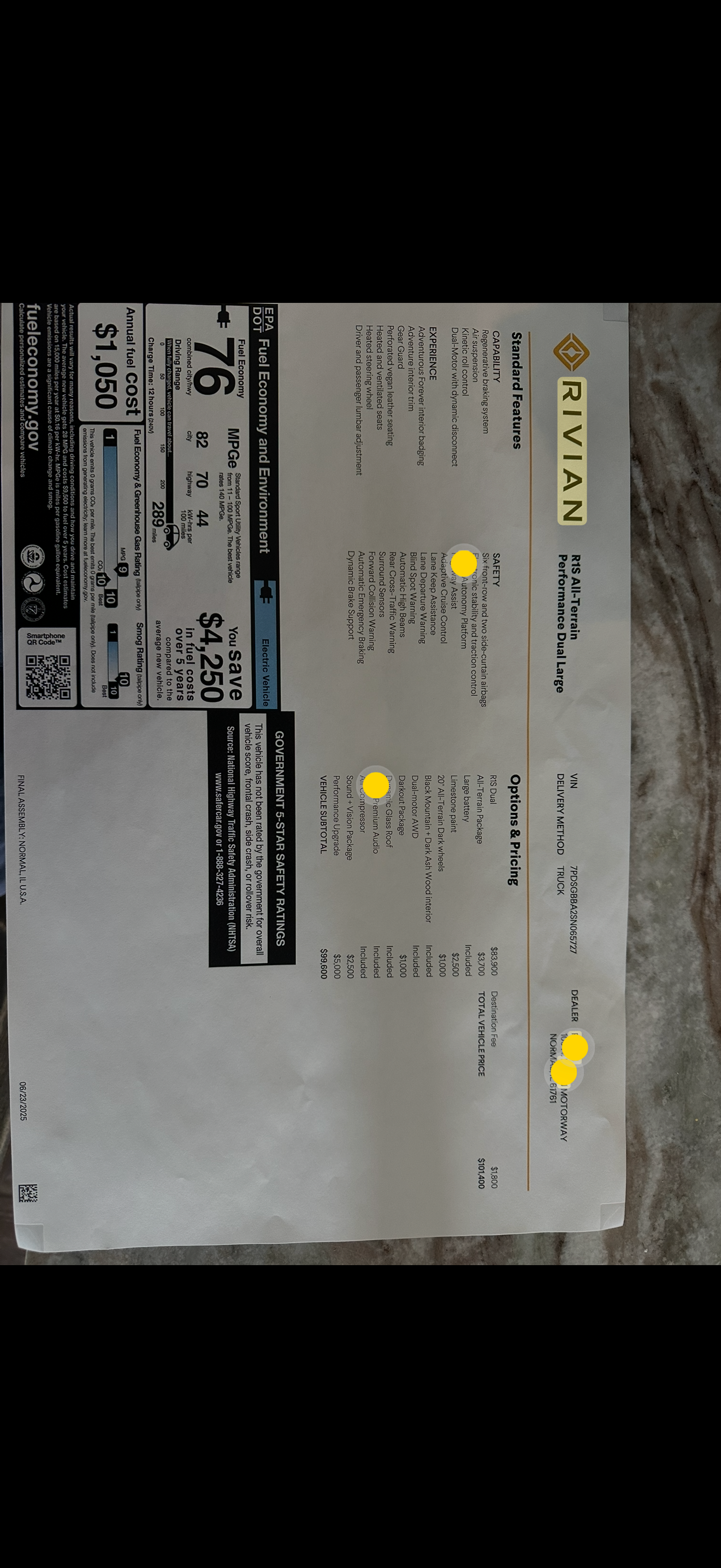 Immaculate 2025 Rivian R1S Performance offroad 6